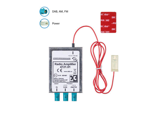 ATTB FM/DAB splitter - Fakra Fakra (han) x 3