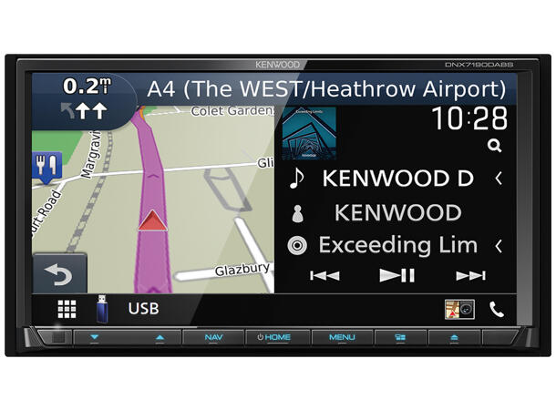 Kenwood DNX7190DABS 2-DIN 7" DVD DAB BT NAVI USB/IPHONE