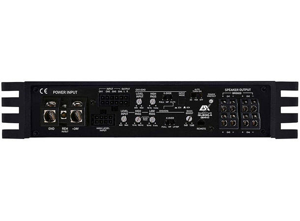 ESX Bilforsterker 4 x 100W RMS, 24V 4 x 100W/170W RMS 4 ohm/2 ohm 