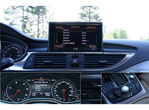 norDAB Premium DAB-integrering Audi/VW++ Audi/Bentley/VW m/MMI 3G/3G+ (u/OEM DAB) 