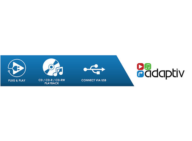 Connects2 ADAPTIV CD-integrering via USB-inngang