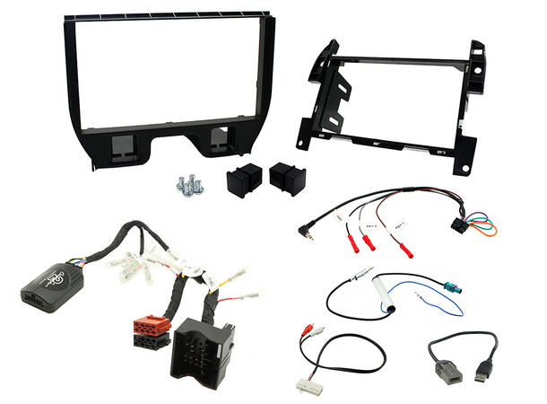 Connects2 Komplett monteringskit 2-DIN Citroen C3/DS3 (2010 --> u/Ryggesensorer