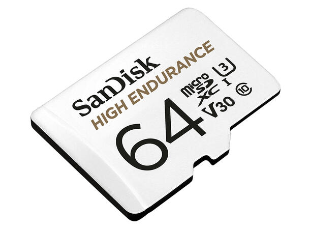 Sandisk 64GB High Endurance SD kort Designet for dashcam! 