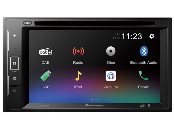 Pioneer AVHA240DAB 2-DIN DVD DAB BT USB/IPHONE 6,2"