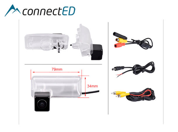 ConnectED Ryggekamera (skiltlys) (CVBS) Subaru (2007 -->)