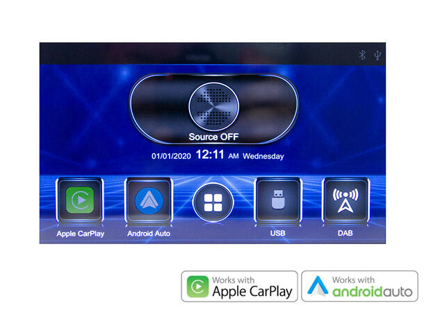 Hardstone 9" Apple CarPlay/Android Auto MB ML/GL-klasse (2006-2012) u/akt.høytt.