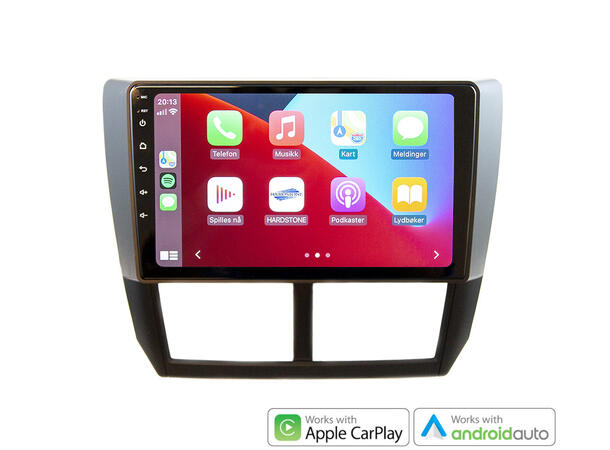 Hardstone 9" Apple CarPlay/Android Auto Forester/Impreza (2007 - 2012) m/Navi