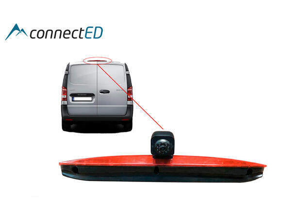 ConnectED Ryggekamera (Bremselys) (CVBS) MB Vito (2015 -->) med sidehengsl. dører