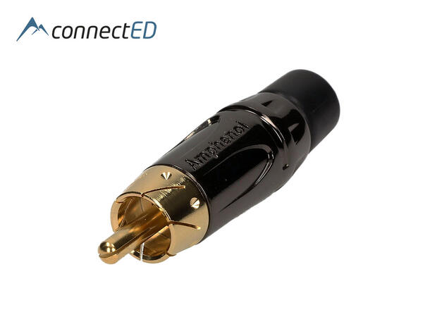 ConnectED RCA/Phono sort (Bulk) RCA (Han) kontakt for lodding 