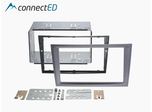 ConnectED Premium monteringskit 2-DIN Opel - Headunits "uten knekk" Koksgrå