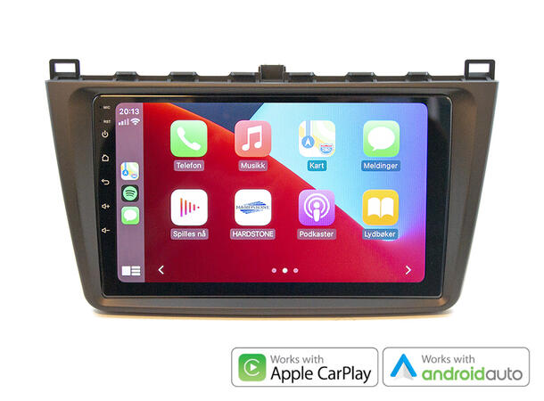 Hardstone 9" Apple CarPlay/Android Auto Mazda 6 (2008 - 2010) m/Bose system