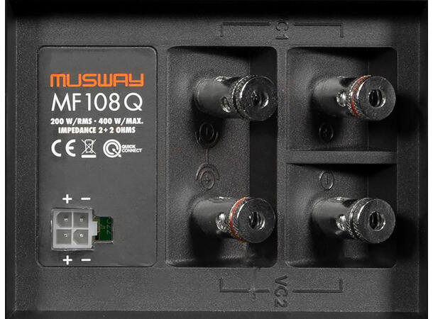 Musway MF108Q, 8" Subwoofer 400W max / 200W RMS