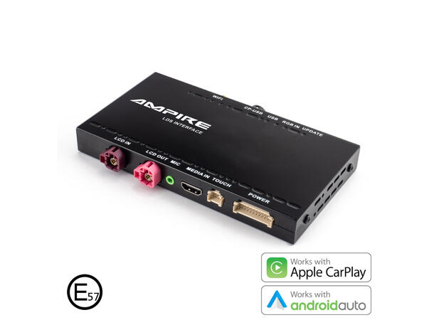 Ampire Trådløs Apple Carplay/AndroidAuto BMW m/NBT-EVO 6,5"/8,8"/10,25" 