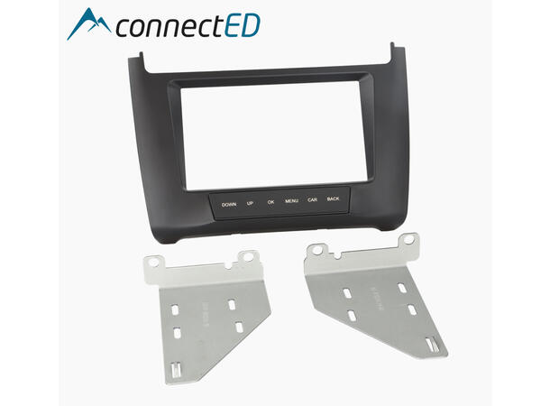 ConnectED Premium monteringskit 2-DIN Polo (2015 -->) Sort