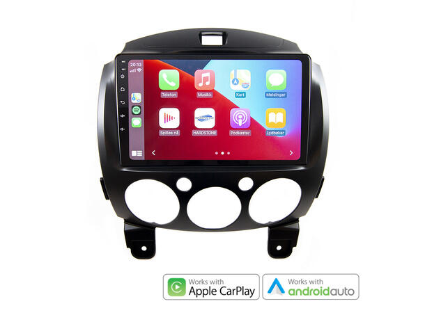 Hardstone 9" Apple CarPlay/Android Auto Mazda 2 (2008 - 2014)