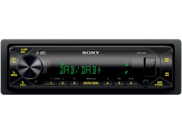 Sony DSXB41D, DAB-radio u/CD BT, USB, AUX, 3xRCA UT