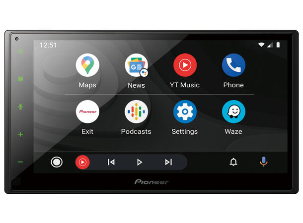 Pioneer SPHDA160DAB, kort chassis 2-DIN DAB BT USB/IPHONE 6,8"