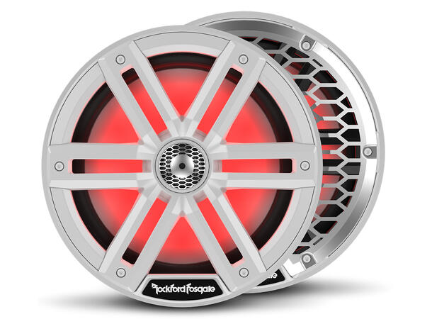 Rockford Fosgate Marine, 8" hvit Marine 8", 2-veis, 150/600W, LED-lys