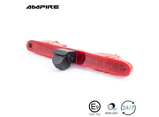 Ampire Ryggekamera (Bremselys) (CVBS) ProAce City/Berlingo/Partner (2008 -->) 