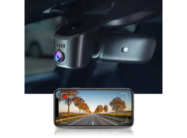 FITCAMX Integrert 4K Dashcam (foran+bak) Audi/Porsche (2010 --> ) "Model A" Sort