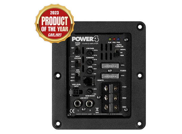 Forsterkermodul for kasser 1x460W 1x460W RMS i 4ohm, 