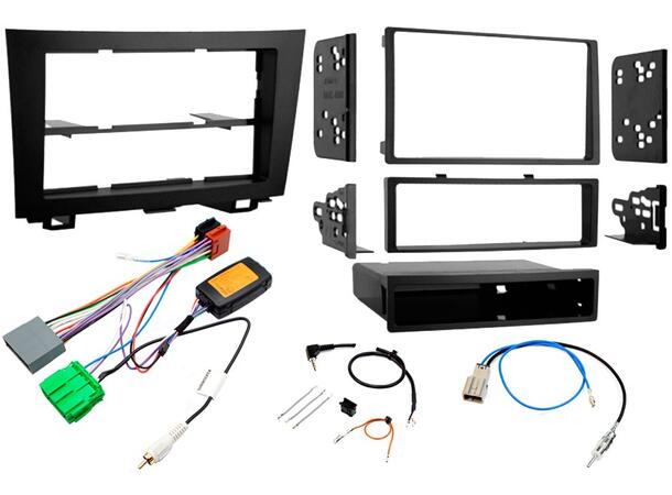 InCarTec Komplett monteringskit 2-DIN Honda CR-V (2007 - 2012) m/Navi og sub