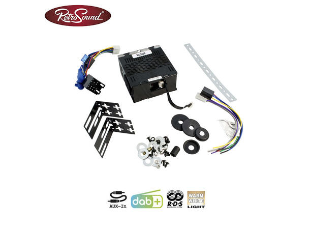 RetroSound MOTOR 1DAB Hovedenhet m/FM/DAB/AUX 