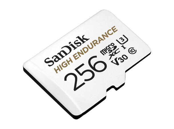 Sandisk 256GB High Endurance SD kort Designet for dashcam!