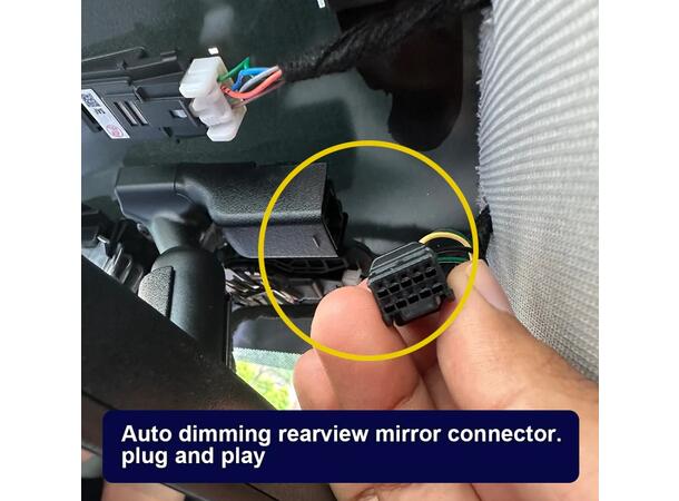 FITCAMX Integrert 4K Dashcam (foran+bak) Hyundai Kona 2024 -->
