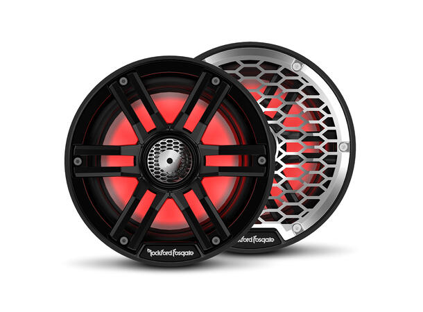 Rockford Fosgate Marine, 6,5" sort Marine 6,5", 2-veis, 150/600W, LED-lys