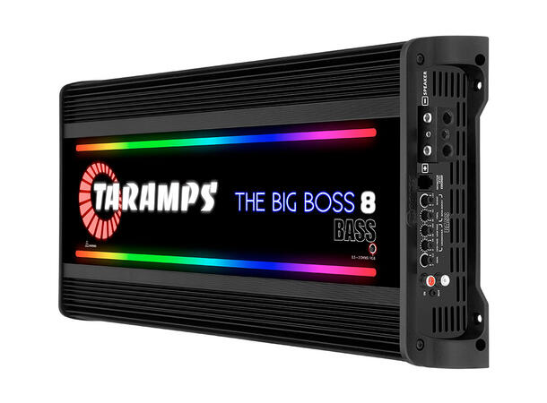 Taramps Bilforsterker 1x8000W 0,5~2ohm 0,5~2 ohm Sort utførelse / RGB