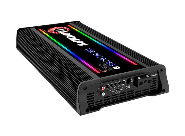 Taramps Bilforsterker 1x8000W 0,5~2ohm 0,5~2 ohm Sort utførelse / RGB