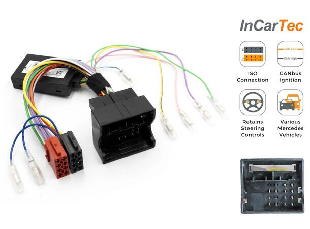 InCarTec Rattfjernkontroll interface Mercedes