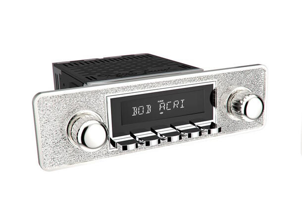 RetroSound Silver radio DAB/AUX/BT/USB Til 60-70-talls biler 