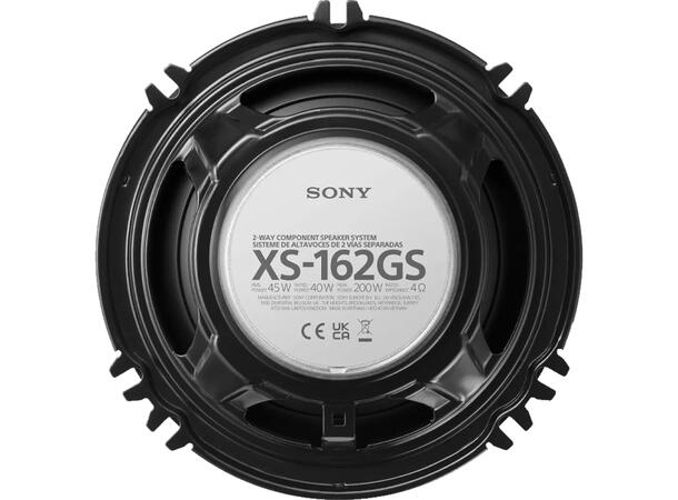 Sony Mobile GS komposett, 6½" XS162GS 6½, 2-veis, 44-40kHz, 45/250W