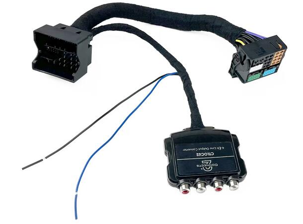 Connects2 Høy- til lavnivå adapter 4-kanals Quadlock 52-pin
