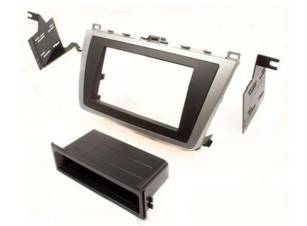 Connects2 monteringskit 1-DIN/2-DIN Mazda 6 (2008 - 2012) Sort/Sølv 