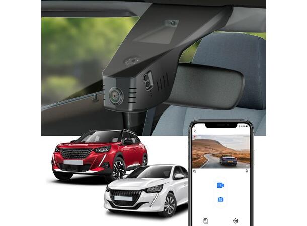 FITCAMX Integrert 4K Dashcam (foran) Peugeot 208 / 2008 (2019-2023)