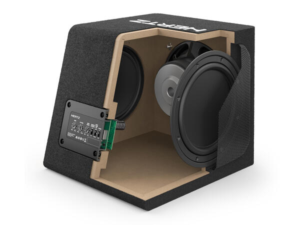 Hertz DBA201  8" Aktiv Subwoofer 440W max doble slaveelementer 