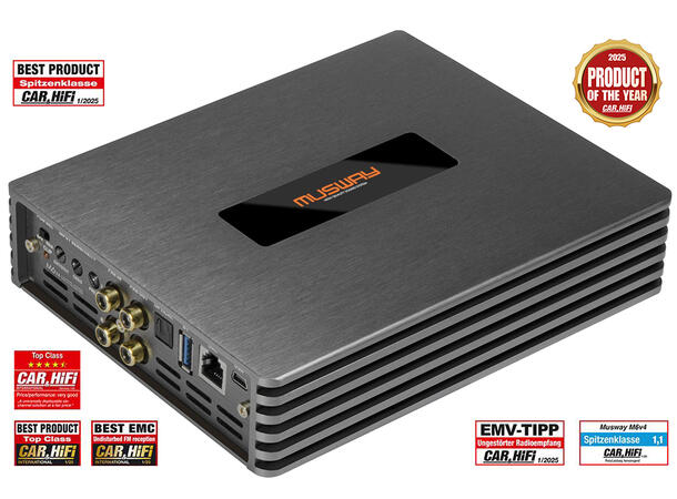 Musway 6-kanals DSP-forsterker 780W RMS i 2 Ohm 