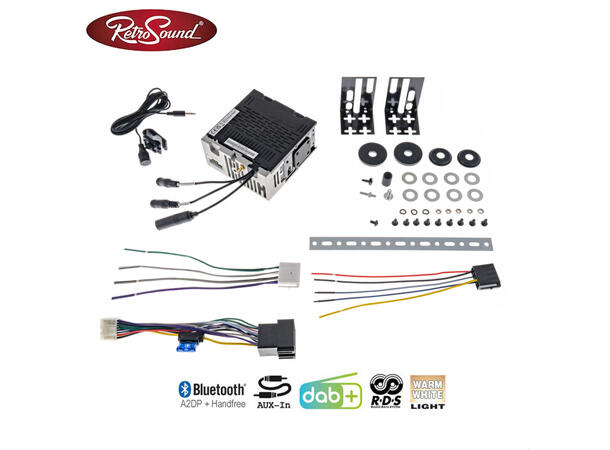 RetroSound MOTOR 1DAB1 Hovedenhet m/FM/DAB/BT/AUX 