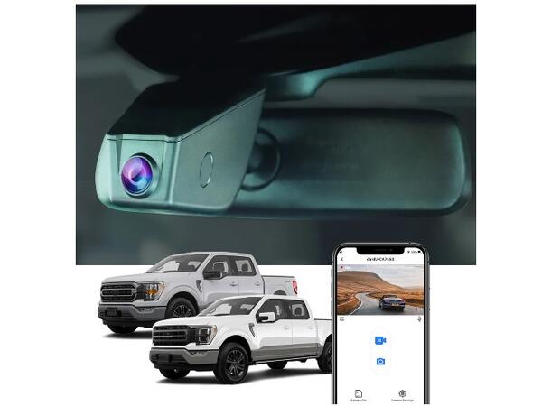 FITCAMX Integrert 4K Dashcam (front) Ford F-150 / F-250 Raptor (2021 -->)