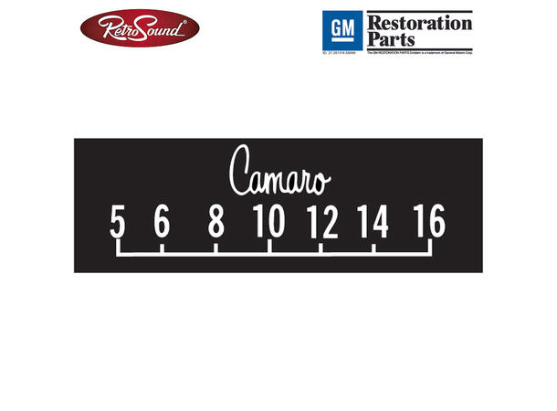 RetroSound SCP19 Skjembeskytter GM Camaro 