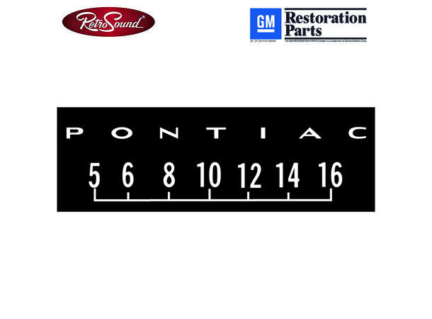RetroSound SCP31 Skjembeskytter Pontiac logo 