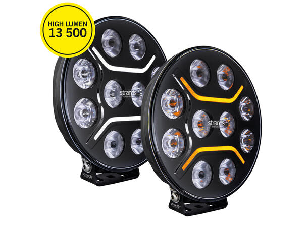 Strands Dark Knight Intense, 9" Svart LED ekstralys, 150 Watt, 13.500 Lumen