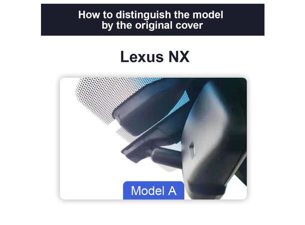 FITCAMX Integrert 4K Dashcam (foran) Lexus NX (2014 - 2021) "Model A" 