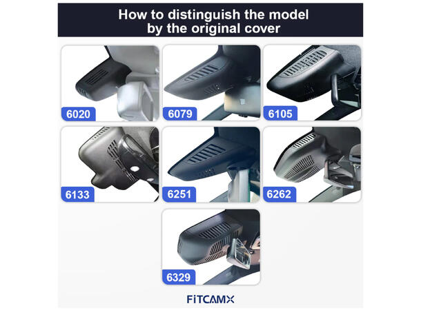 FITCAMX Integrert 4K Dashcam (foran) MB C/GLC (2015 -->) "6251"