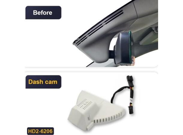 FITCAMX Integrert 4K Dashcam (foran+bak) Skoda / Grå 