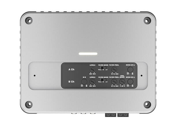 Hertz Marine Venezia V4C 4-kanals forst 4x190 w @ 2 ohm, 4x110 w @ 4 ohm 