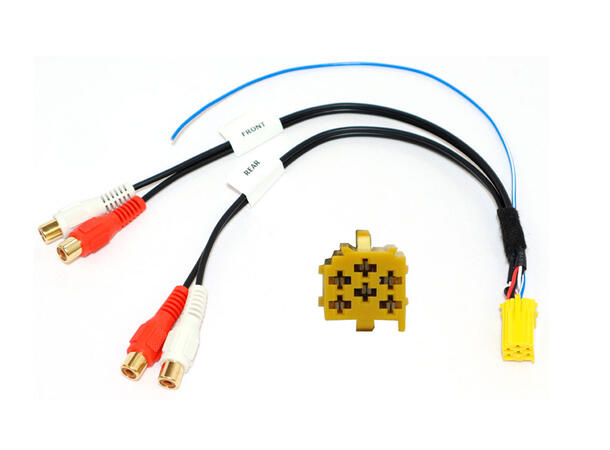 InCarTec RCA/Phono adapter Linje-ut adapter Blaupunkt/VDO/Becker++ 
